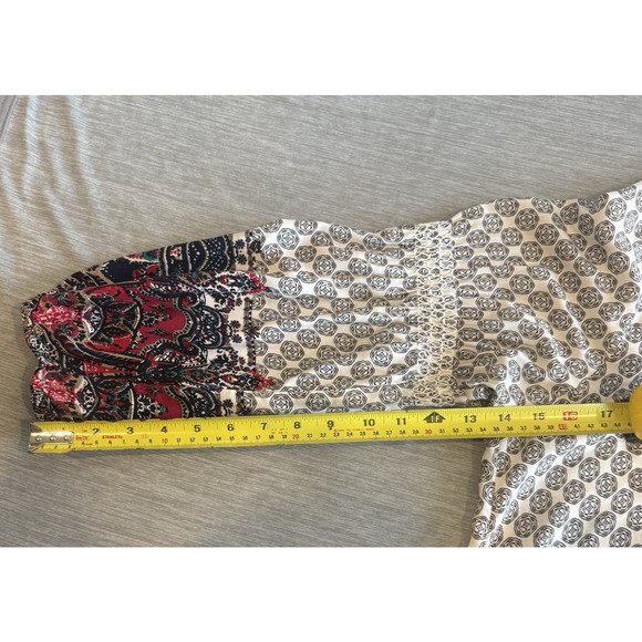 Umgee USA Embroidered Oversized Mini Dress Size XL Cover Up Boho Beach Resort - Picture 12 of 13